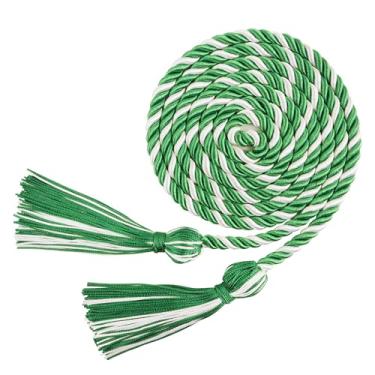 Imagem de Lxzyu Cordões de graduação, Honor Cords Graduação 2025, Cordão para Graduação 2025 com Borlas para Estudantes de Graduação Vestido de Bacharel Mestre Doutorado 170 cm Longo Cordão de Formatura Verde