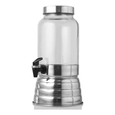 Imagem de Suqueira, Refresqueira, Chopeira Capacidade 3 Litros Base E Tampa De Aluminio Polido