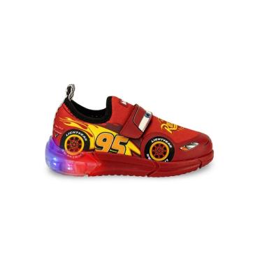 Imagem de Tênis Infantil Menino Bibi Space Relâmpago McQueen da Disney Vermelho