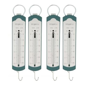 Imagem de Dinamômetro de Mola, 4 Unidades de Escala de Mola Portátil Dinamômetro de Mola Material Premium Design Ajustável Dinamômetro de Mola para Ensino de Experimentos de Física (2.5N)