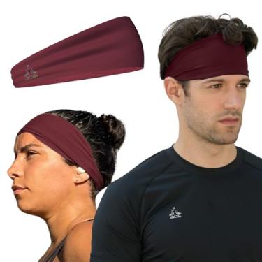 Imagem de Temple Tape, Bandanas para homens e mulheres – Faixa de transpiração masculina e esportiva com absorção de umidade para treino para corrida, treinamento cruzado, ioga e capacete de bicicleta –