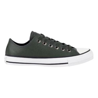 Imagem de Tênis Converse All Star Casual Ox | Cano Baixo, Casual, Dia a dia, Moda, Original. (Couro Verde, BR, Adulto, Numérico, 33)