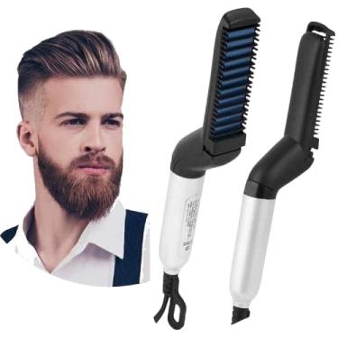 Imagem de Chapinha Modeladora para Cabelo e Barba, 220V, Pente Térmico 130°C, 23cm, Aquecimento Rápido