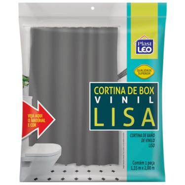 Imagem de Cortina para Box Cinza (1,35x2,00m) | Plast Leo (Ref.: 603-H)