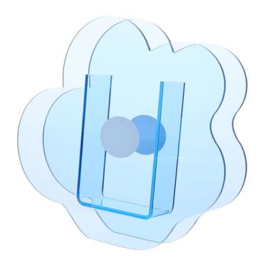 Imagem de 1 vaso de acrílico em forma de flor, simples, transparente, para decoração de casa, centro de mesa floral moderno