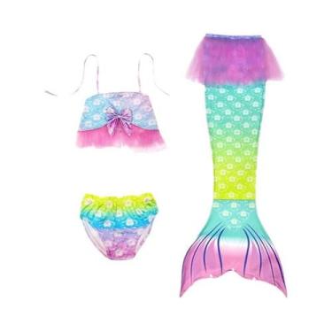 Imagem de Maiô De Sereia Para Meninas De 4 a 13 Anos, Fantasia De Sereia Para Pr