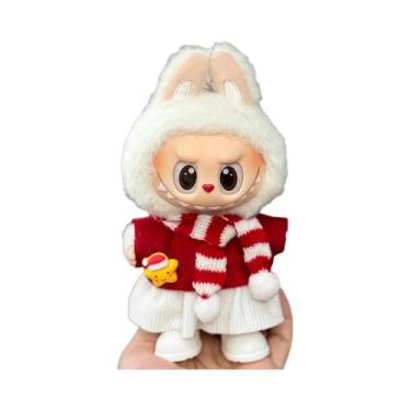 Imagem de Conjunto De Natal Labubu Com Roupa Vermelha, Presente Fashion Para Bon