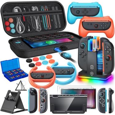 Imagem de Paquete de Accesorios FYOUNG Funda y Cargador para Nintendo Switch 2