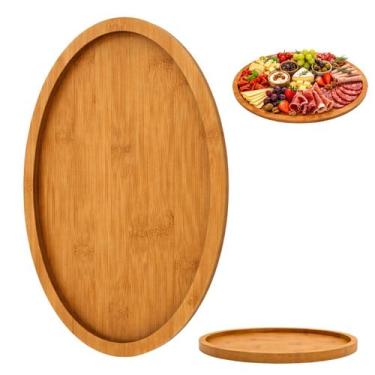 Imagem de Bandeja Madeira Oval 23,5cm Premium Servir Petiscos - Top