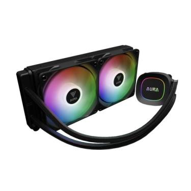 Imagem de Water Cooler Gamdias Aura GL240 Preto ARGB AMD AM5 Intel LGA