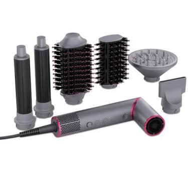 Imagem de Secador de Cabelos Philco PSD16A 6 em 1 Seca e Modela 220V, 220V, Rosa