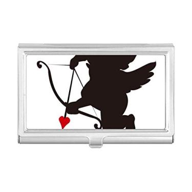 Imagem de Estojo para cartões de visita com estampa de anjo do Cupido Amor Caixa Carteira