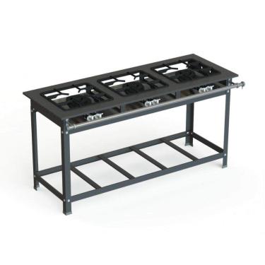 Imagem de Fogão Industrial 30x30 P7 3 Bocas Baixa Pressão 3 QD - JL Colombo