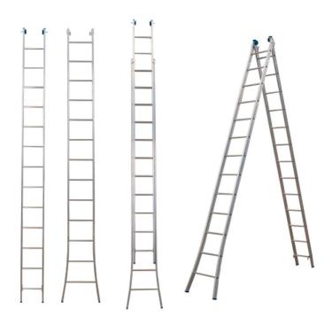 Imagem de Escada Alumínio 3 Em 1 Extensiva 2 X 14 - 28 Degraus Alumasa