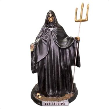 Imagem de Imagem Exu Caveira Capa Preta (R) Resina - Umbanda Candomble