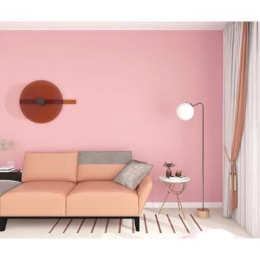 Imagem de Papel de parede autoadesivo de PVC de cor pura adesivos de parede à prova d'água quarto sala de estar escritório restaurante papel de parede rosa vermelho 40 * 300 cm