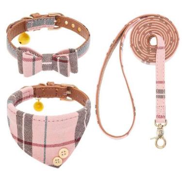 Imagem de Conjunto de coleira e coleira para cães EXPAWLORER Classic Plaid para 