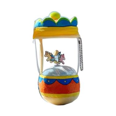Imagem de Esquirla Pingente de bolsa de brinquedo de pelúcia giratório com cordão, decoração multifuncional, presentes para parques de diversões, cavalo giratório