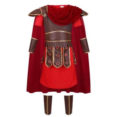 Imagem de Traje LMYOVE Kids Warrior Roman Soldier Gladiator 4-11Y