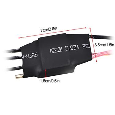Imagem de Modelo Brinquedos Acessórios para Barcos, Controlador de Velocidade Elétrico Pbc de Resfriamento de água 60a Esc Sem Escova, à Prova d'água 7 * 3.8 * 1.6cm Com 5v/3a Ubec para Rc