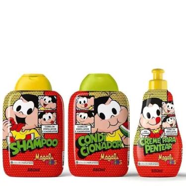 Imagem de Magali Kids Kit Shampoo Condicionador e Creme