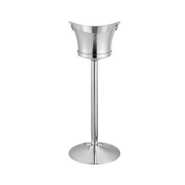Imagem de baldes de gelo Balde de gelo luxo vinho chão para garrafas, champanhe ou cerveja(Silver)