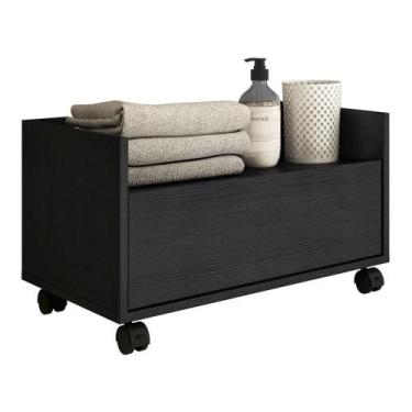 Imagem de Gabinete Armário Banheiro 80 Cm com Rodízios - MULTIMOVEIS