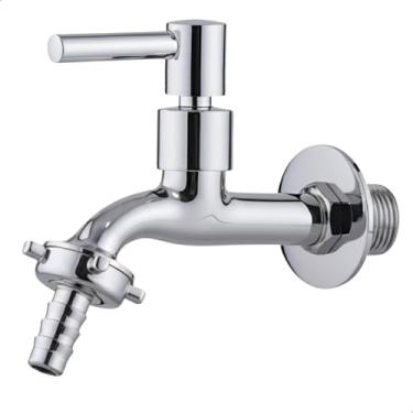 Imagem de Torneira para Jardim, Lavanderia, Tanque e Área Externa em Metal Cromado 12 cm SOFTINOX...