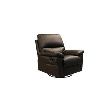 Imagem de Poltrona Do Papai De Couro Imola Glider Mecânica Preto