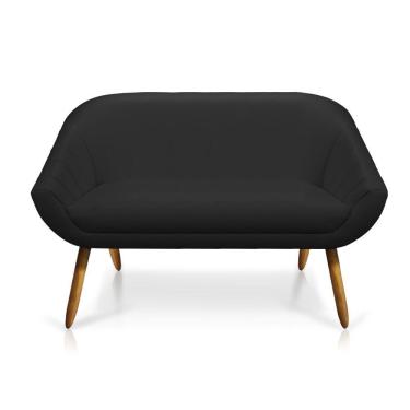 Imagem de Namoradeira Giovana 02 Lugares Corino Preto Castanho