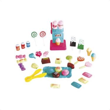 Imagem de Brinquedo Infantil Kit Doce Boutique Sorvete 33 Peças Máquina Docinhos