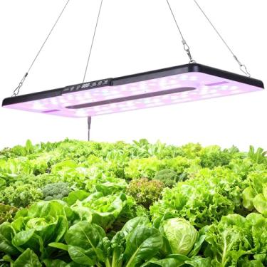 Imagem de DRYADES Luzes de cultivo de 56 x 25 cm para plantas e vegetais de interior, lâmpada LED de espectro completo para estufa de jardim interno - possui dois modos de luz inteligentes, temporizador de 12 ~