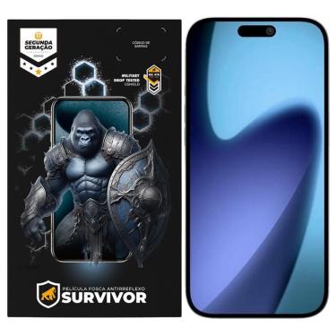 Imagem de Película para Smartphone Gshield Survivor Fosca Antirreflexo com Aplicador Proteção Con...