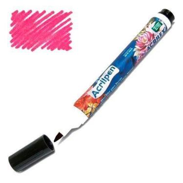 Imagem de Acrilpen Caneta para Tecido 537 Rosa Acrilex