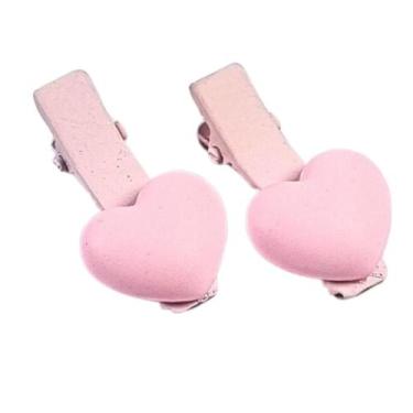 Imagem de Kit Presilhas Jacaré Prendedor Cabelo Bico de Pato Coração - SOUS SUS,