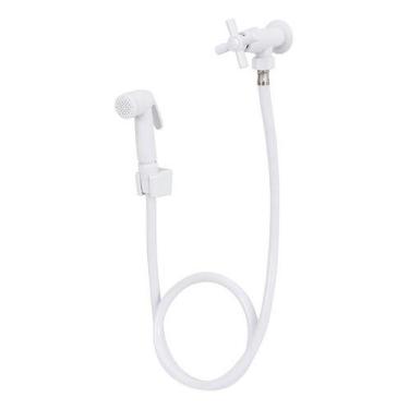 Imagem de Ducha Higienica Cromada Civitt Plastico Abs 1,2 Metro - Deca, Branco