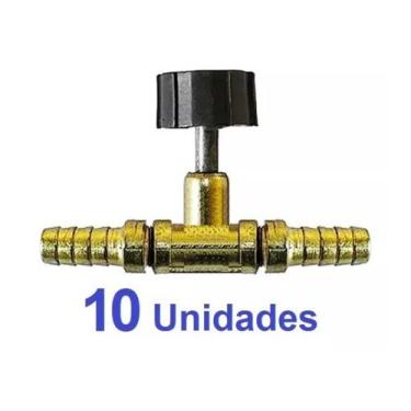 Imagem de Registro 3/8" Conexão Emenda Mangueira 3/8" Gás - 10 peças (13k) - JW