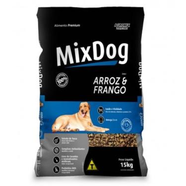 Imagem de Ração MixDog Cães Adultos Sabor Arroz e Frango - Agromix