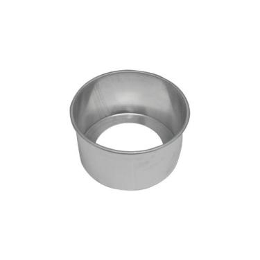 Imagem de Forma de Bolo Redonda Fundo Falso de Aluminio Reta 15x10 cm Doupan