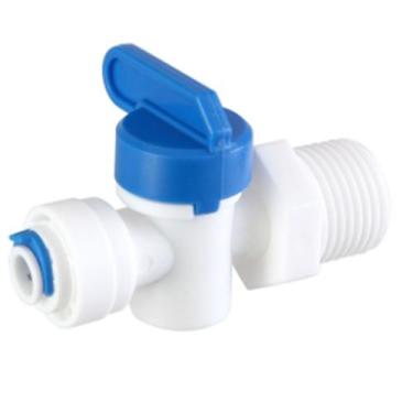 Imagem de Registro Plastico P/ Filtro De Agua Mangueira 1/4 Rosca 1/2 - BBI