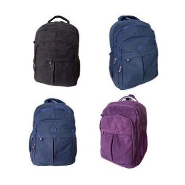 Imagem de Bonito Mochila Meninas Da Escola Saco De Lona Liso Esportes Viagem Bol