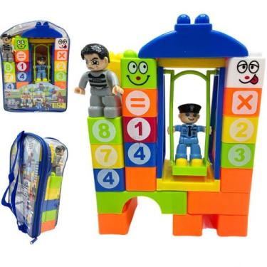 Imagem de Blocos De Montar City Police Team Blocks Educativo 43pçs - Tesla Store