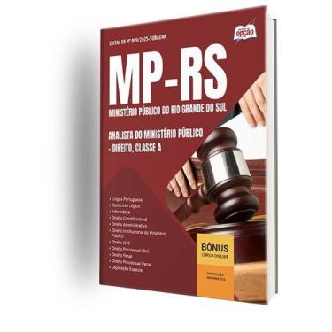 Imagem de Apostila MP-RS  - Analista do Ministério Público - Direito, Classe A -