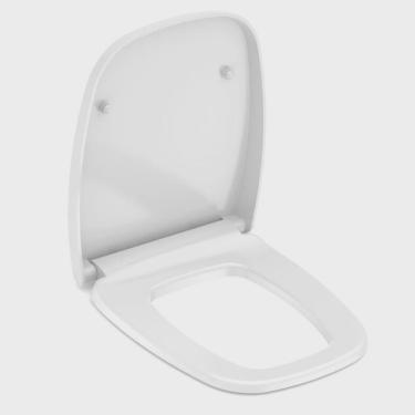 Imagem de Kit 3 Assentos Sanitário com Softclose City Like Vip Celite Branco Brilhante