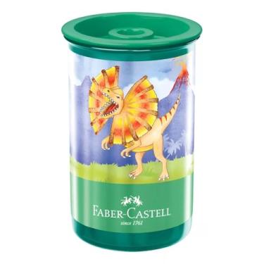 Imagem de Apontador com Depósito Faber-Castell Dinossauro Verde