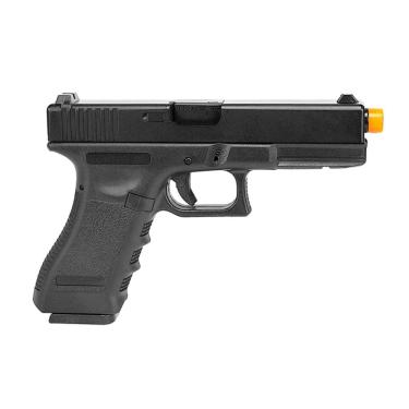 Imagem de Pistola Airsoft à Gás GBB Glock Black Blowback 6mm Army Preta ARMY-R17-BK