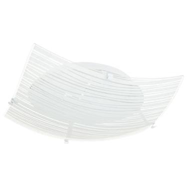 Imagem de Plafon 30cm Branco Quadrado Para 2 Lampadas