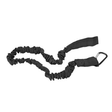 Imagem de Generic Chaço de Caiaque Paddle Leash, Caiaque Raddle Cordão Leve Elástica Multifuncional para Pesca Cana (Preto)