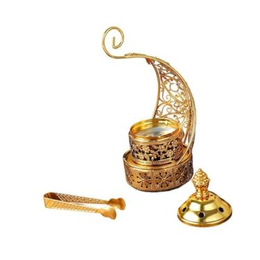 Imagem de Bothyi Queimador de incenso árabe, destacável, fácil de limpar, decorativo, para festas em hotéis, mesa de escritório, com Clipe