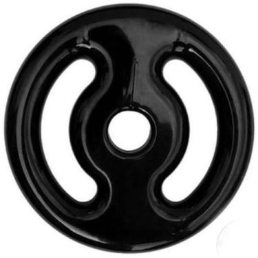 Imagem de Par Anilha Emborrachada 4 Kg Preta Para Halteres - Infinity
